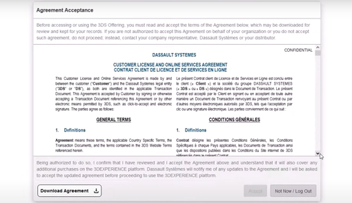 Activating Cloud Services > Getting Started > Dassault Systèmes®