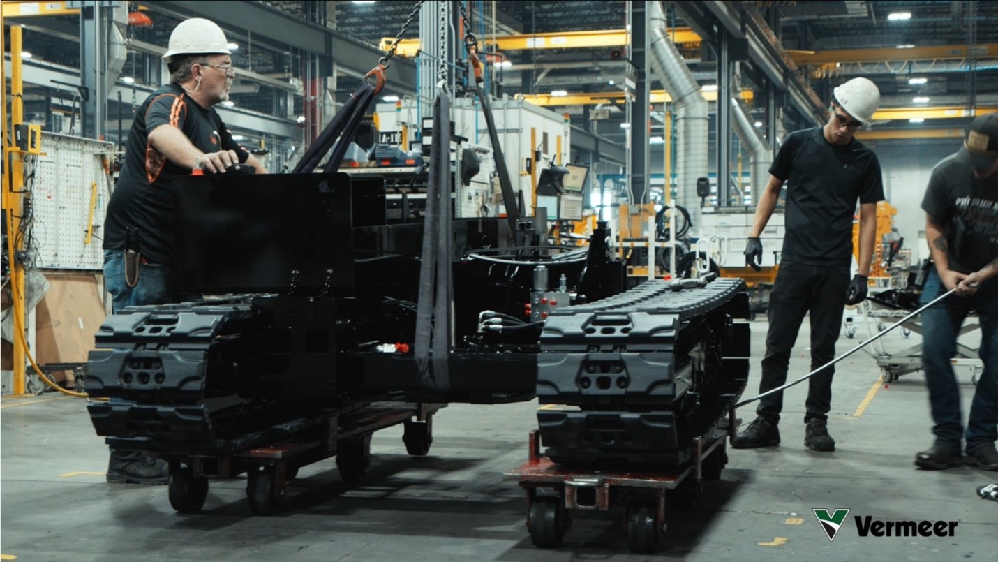 Production line at Vermeer