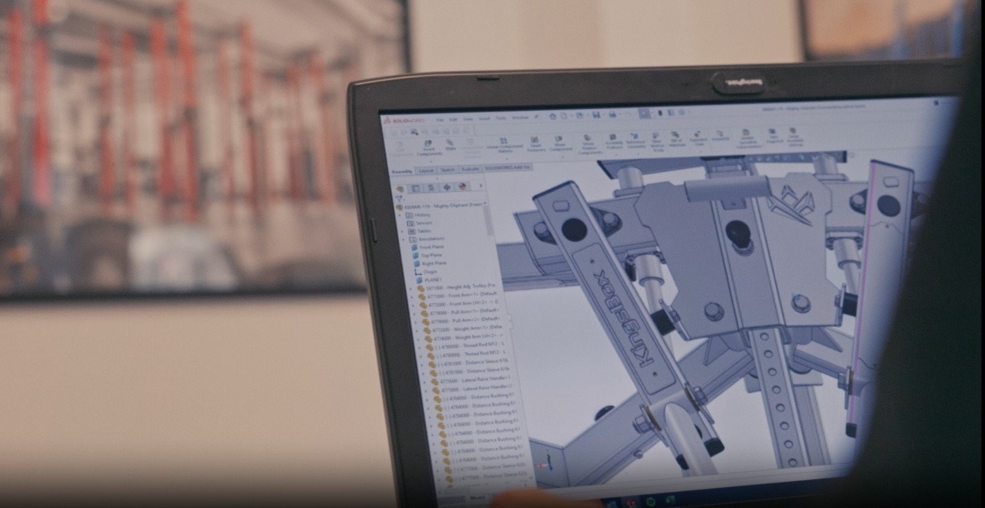 Kingsbox designed using a variety of SOLIDWORKS tools