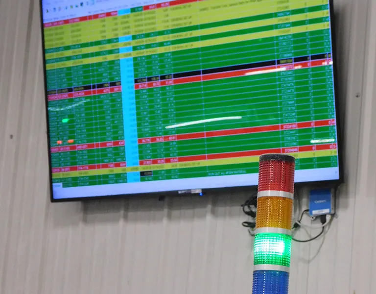 Production performance visible throughout the shop floor - DELMIAWorks