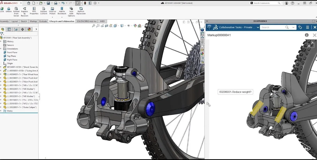 SOLIDWORKSでマウンテン バイクを設計するBowhead社