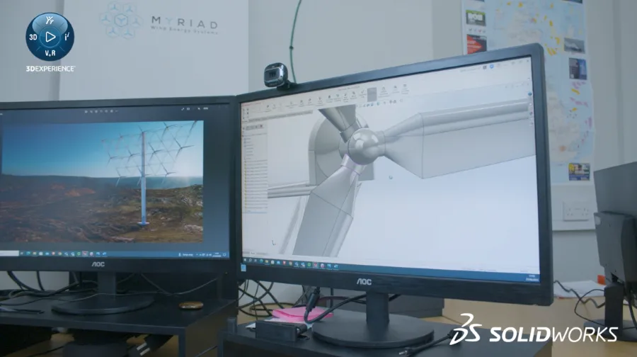 Myriad using SOLIDWORKS