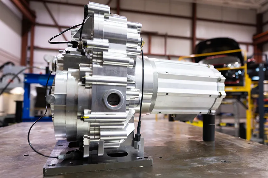 Side view of Inmotive motor - SOLIDWORKS