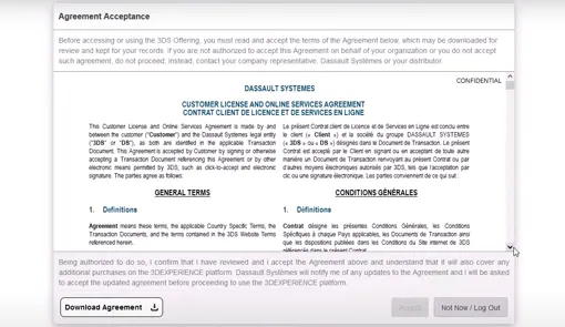 Activating Cloud Services > Getting Started > Dassault Systèmes®