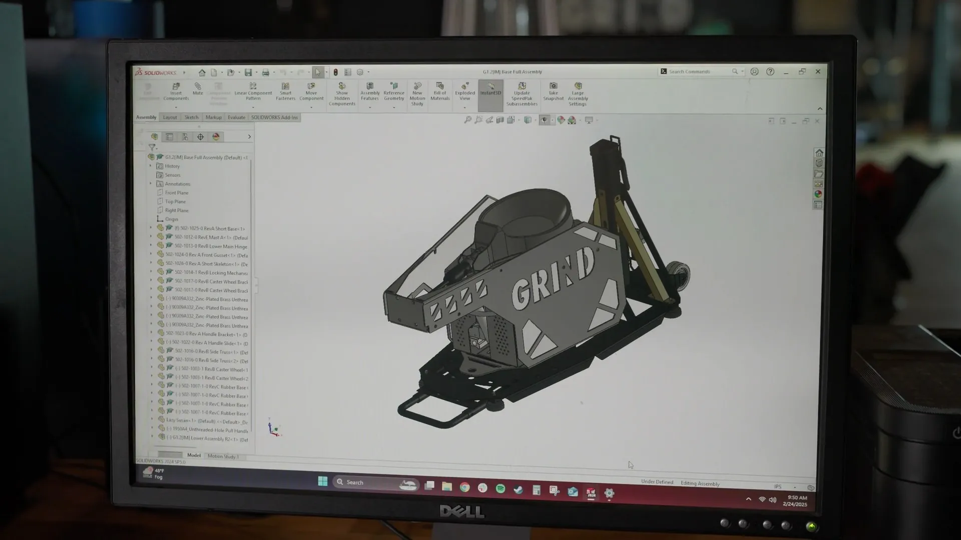 GRIND transforme avec SOLIDWORKS