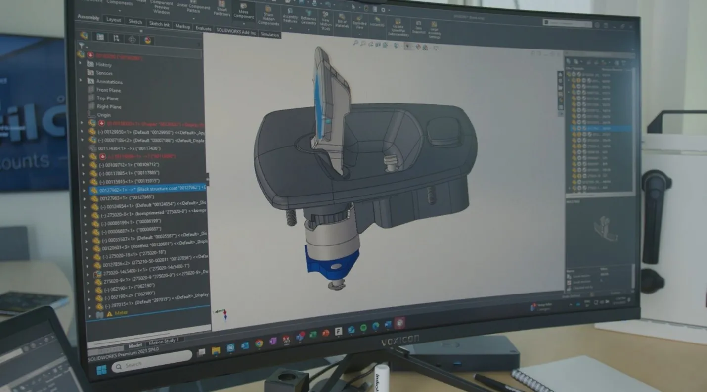 Industrilas using SOLIDWORKS