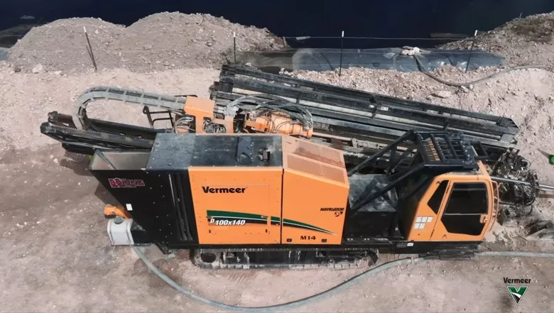 Perfuradora horizontal em ação