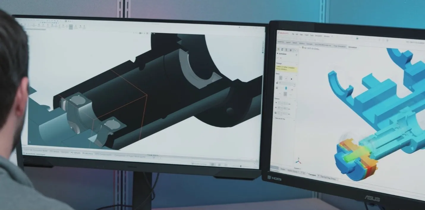 Sparx Hockey includes every part within SOLIDWORKS