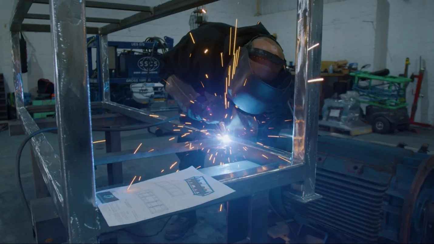 Welding the frame