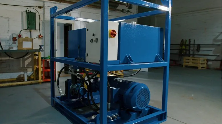 Completed geotechnical device built for underwater conditions 