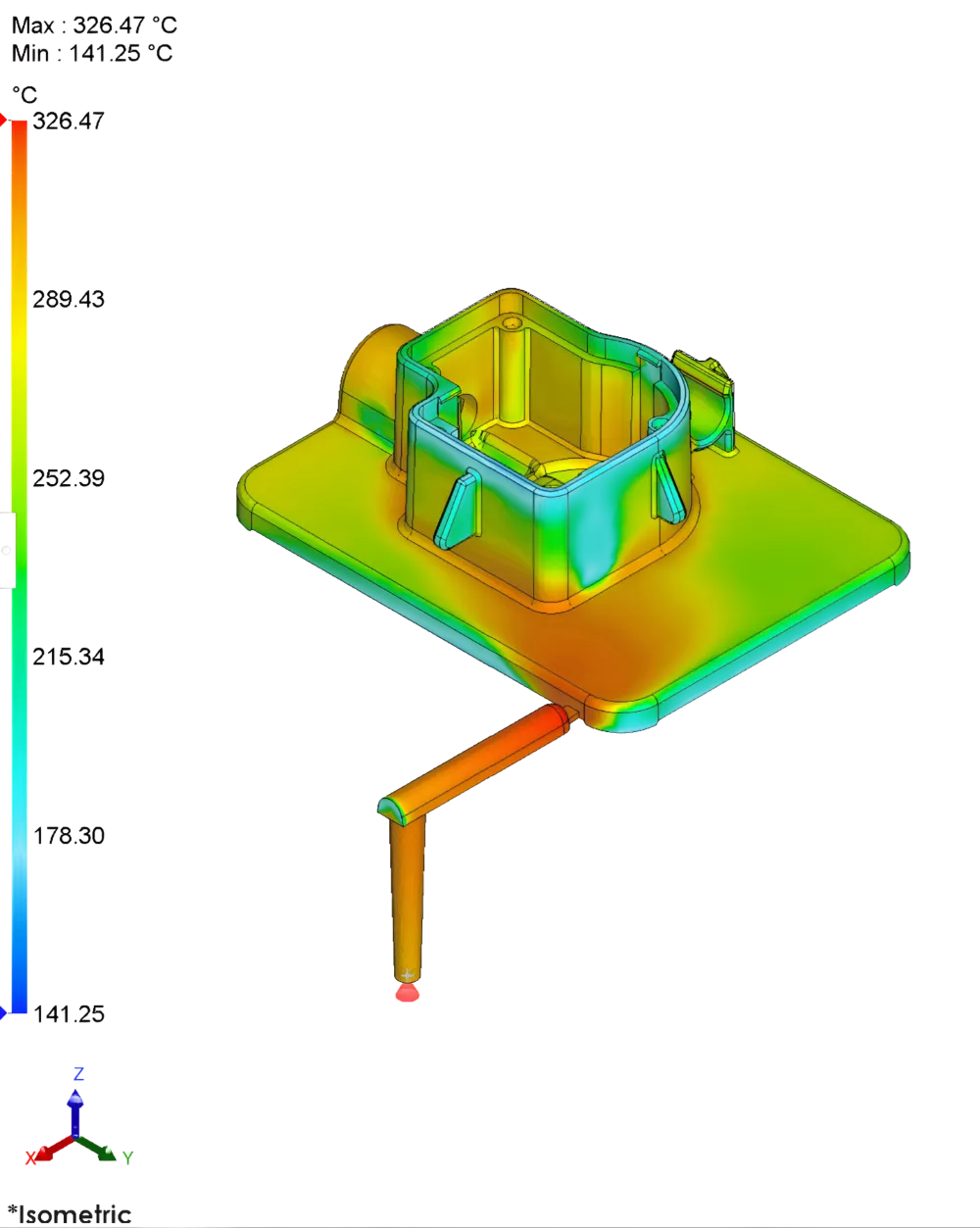 SOLIDWORKS Plastics simulation