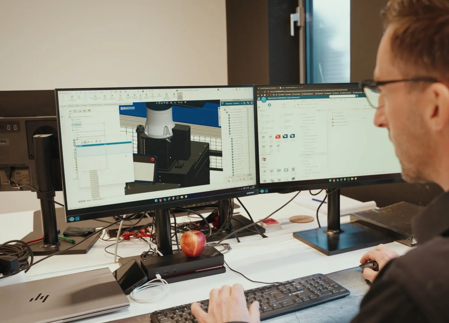 Products built to support manufacturing are all designed in SOLIDWORKS and managed on the 3DEXPERIENCE Platform