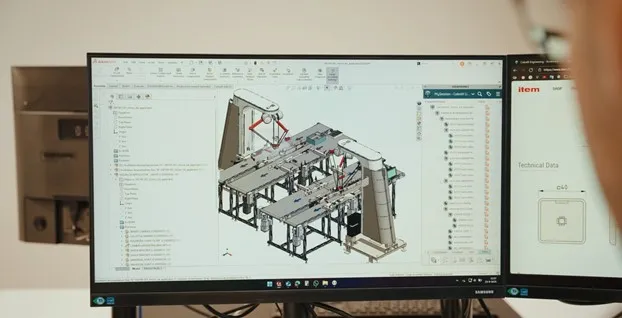 Full assembly designed in SOLIDWORKS 