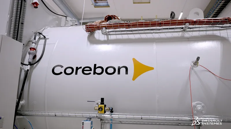 Corebon composite manufacturing facility for carbon fiber induction heating technology