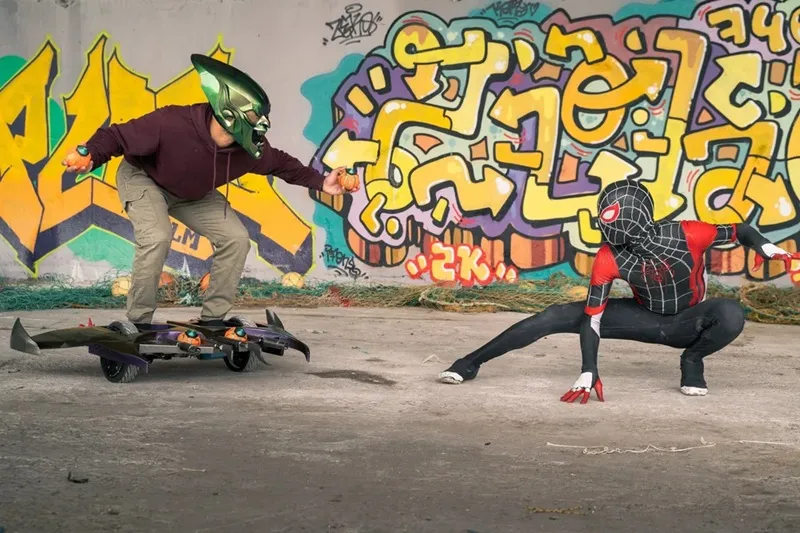 Final Goblin Glider and Goblin Mask in action