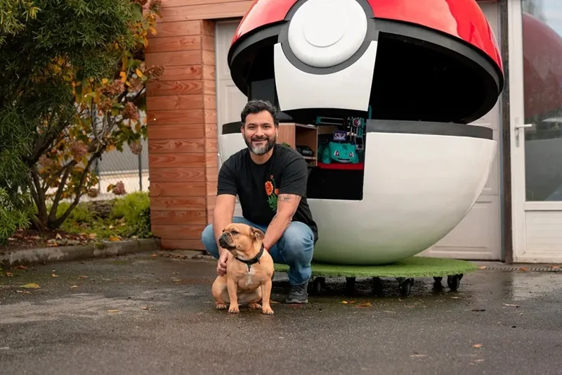 PokeBall completely designed and built by Carlos Reyes