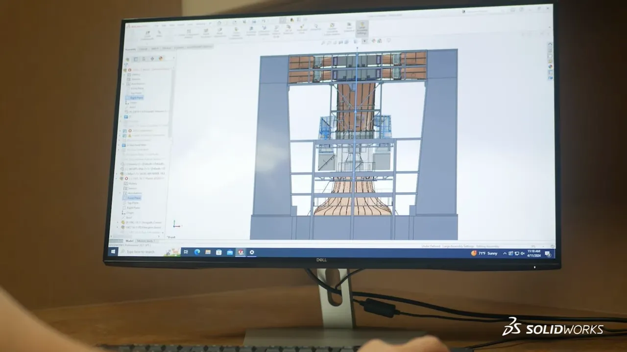 Weightless chamber in SOLIDWORKS