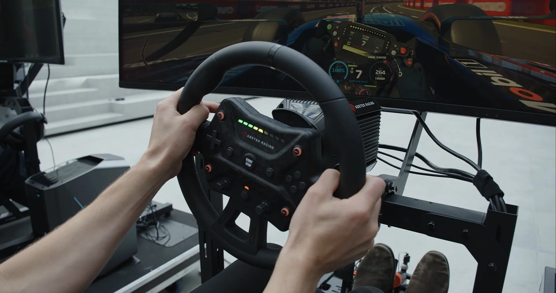 Asetek Racing rigs put the company’s wheelbases, steering wheels and seats to the test.