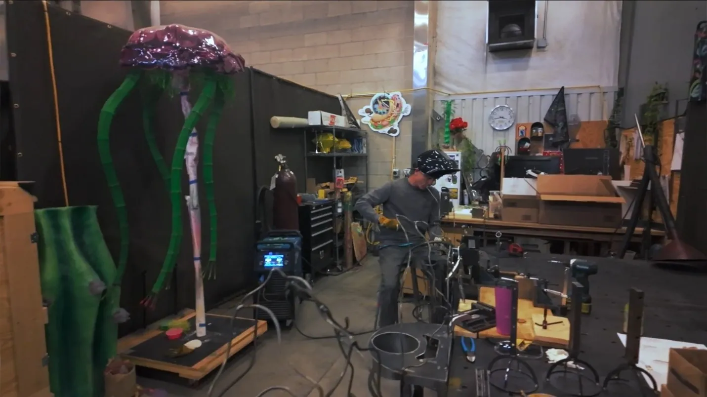 Meow Wolf workshop, where concepts come to life