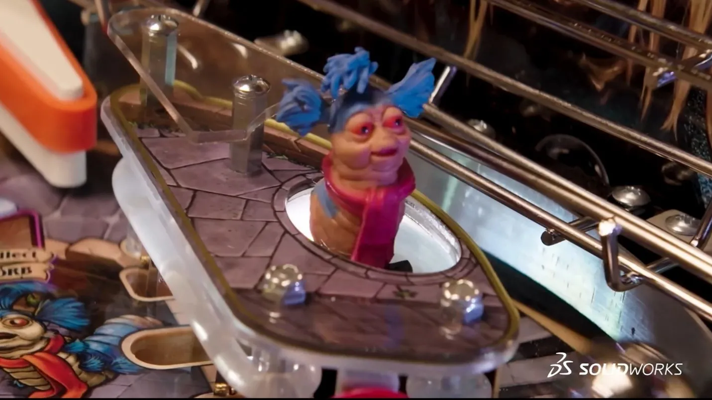 Heads up! Every detail and small part of all pinball machines is accounted for in SOLIDWORKS