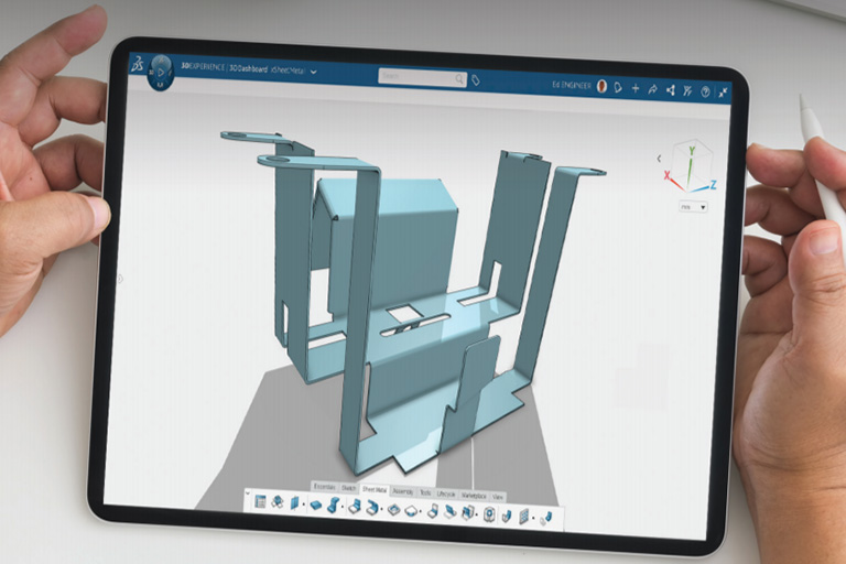 3DSheetMetal Creator Ipad 屏幕