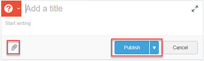 Publish post screen shot