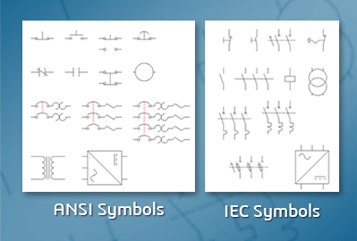 Complete Symbol Library for Electric Schematic Drawings
