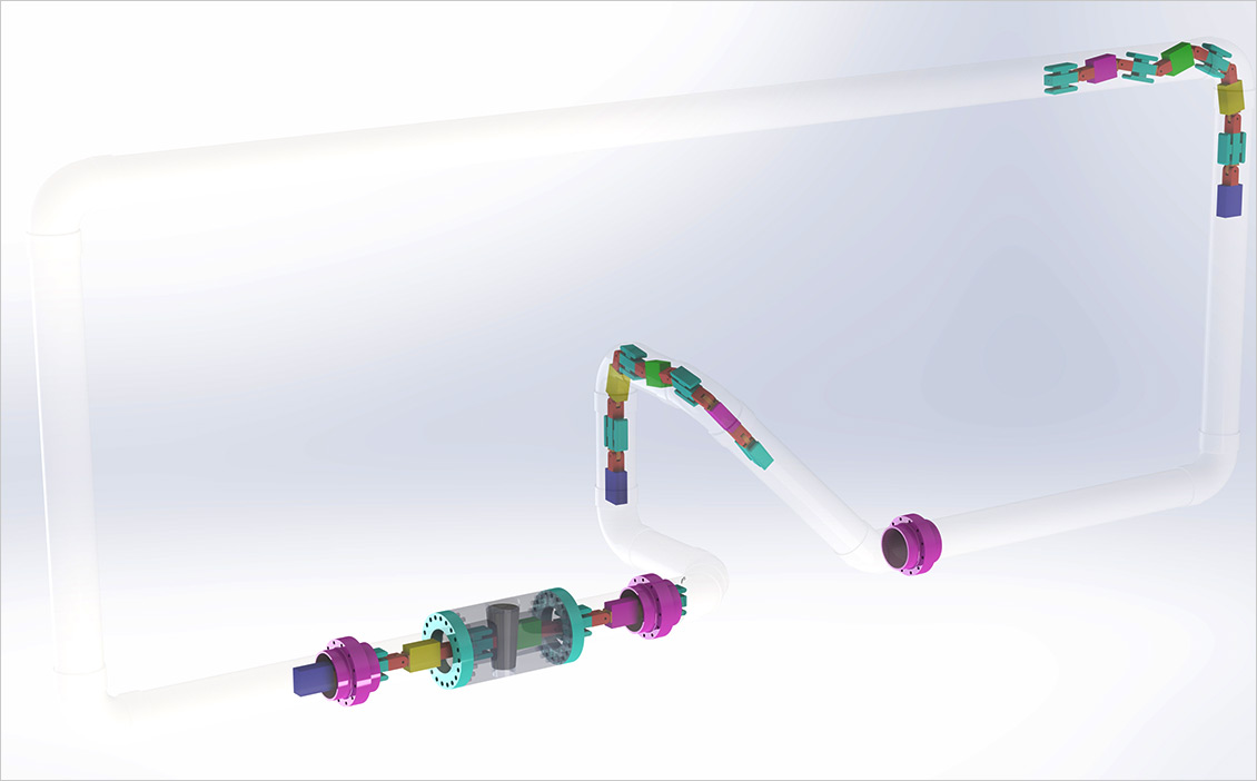 ULC Technologies bot in a playground modelling with SOLIDWORKS