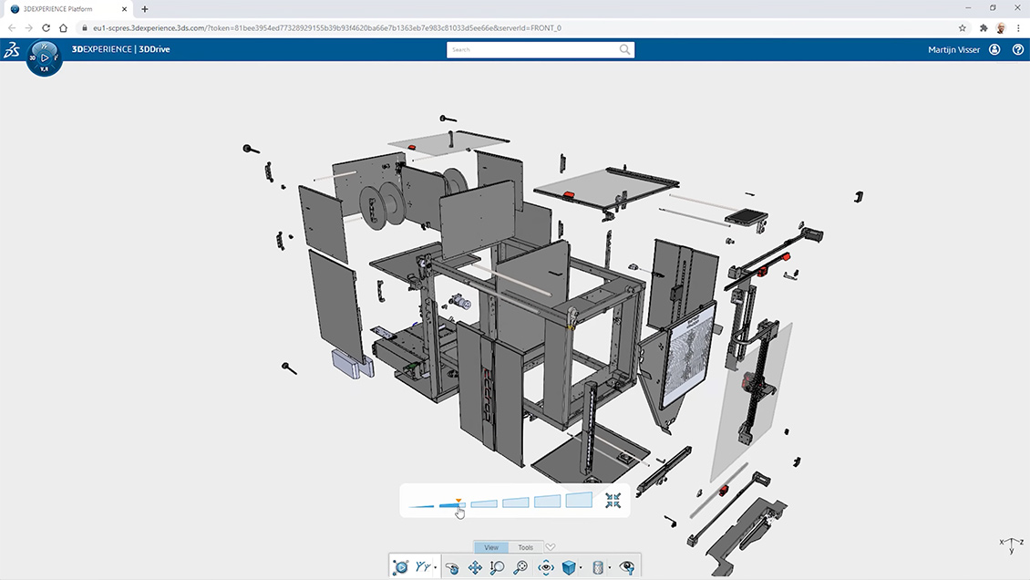 3DEXPERIENCE Works ekranı
