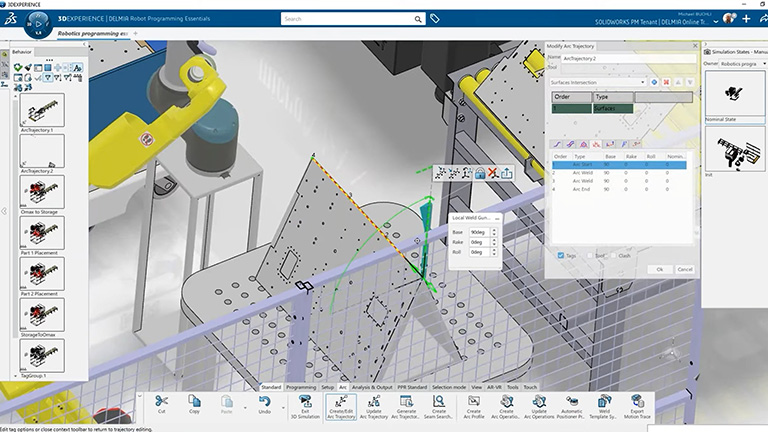 Modello 3D di una parte robotica - SOLIDWORKS