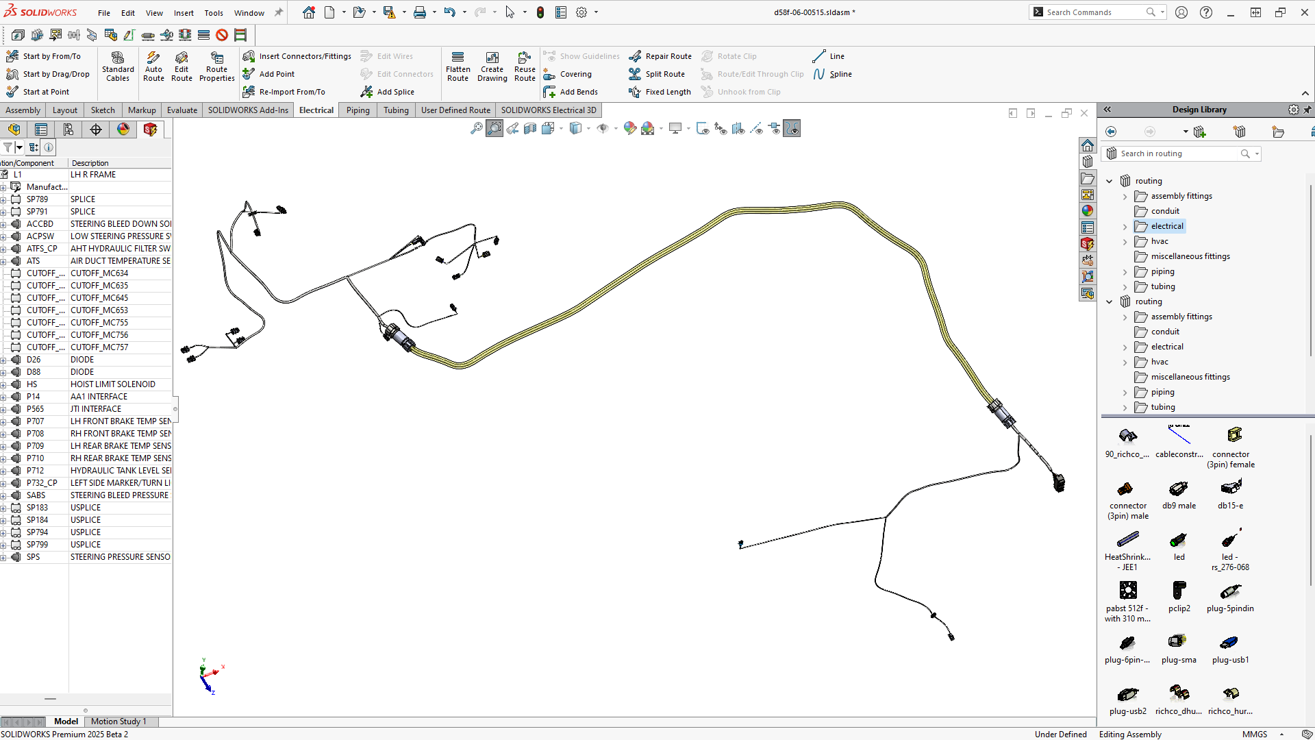 Elektrische Konstruktion in 3D-CAD