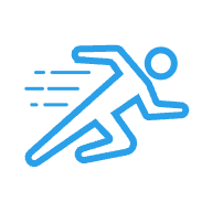 icon of man running - SOLIDWORKS