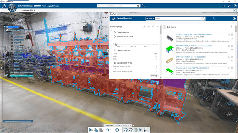 Simulation of machine placement on factory floor - SOLIDWORKS
