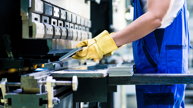 Person machining on shop floor - SOLIDWORKS