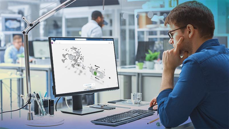SOLIDWORKS Design Screen Partner Looking at SOFTWARE