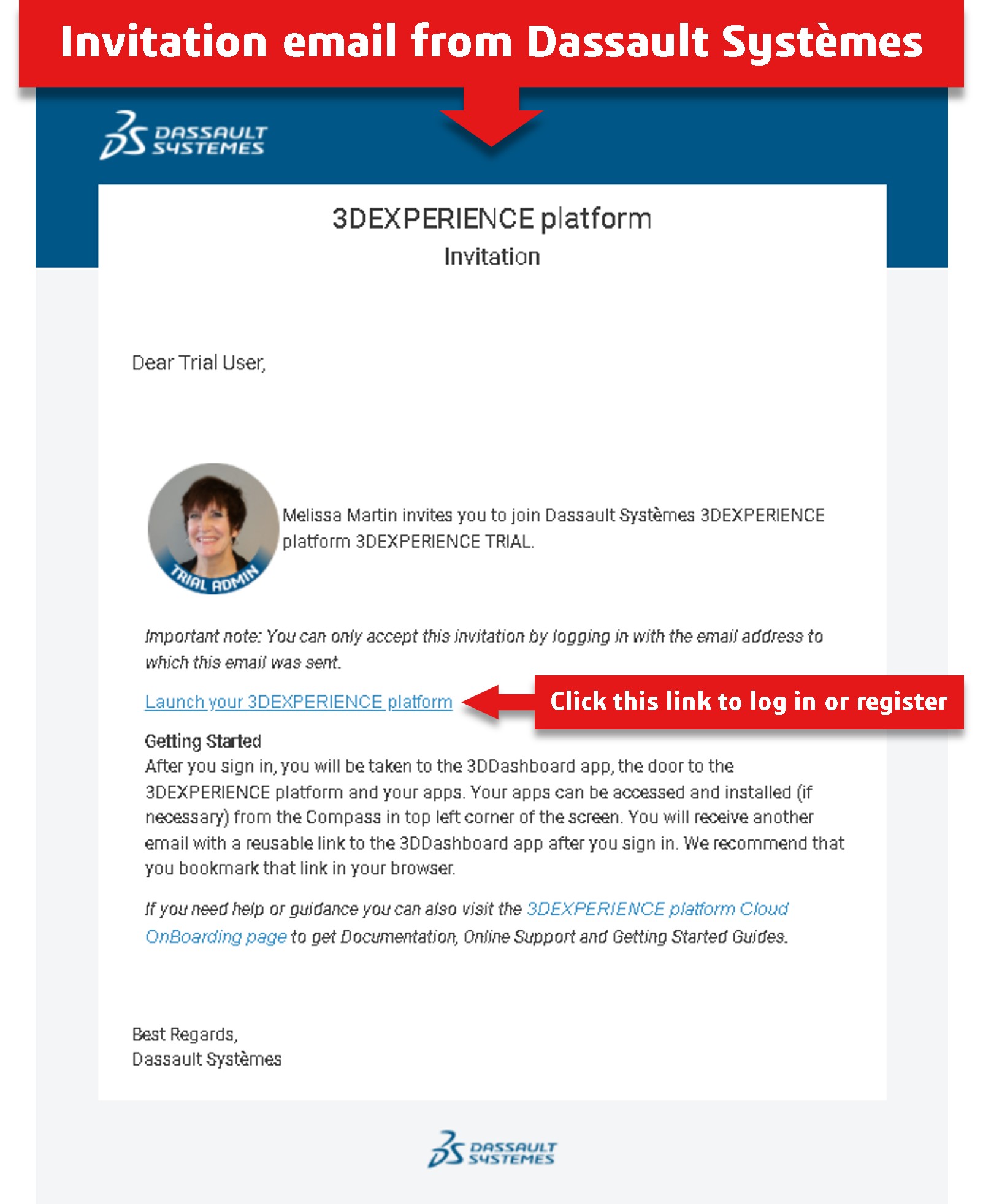 3DX Trial form thank you Invite image