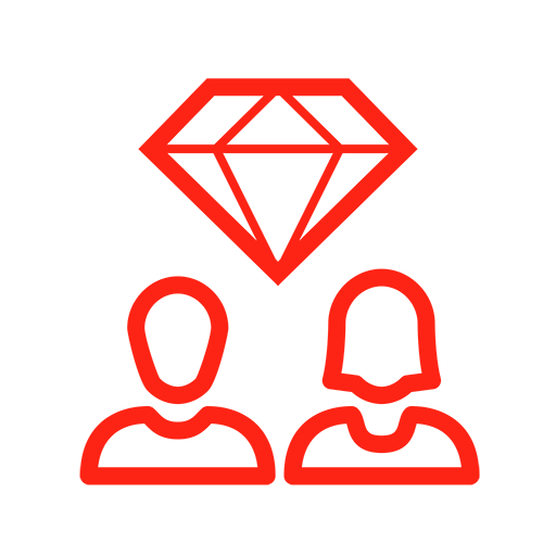 Build a stronger resume icon showing a gem