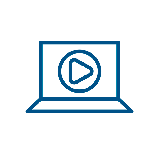 Tutorial videos icon showing play button on screen - SOLIDWORKS