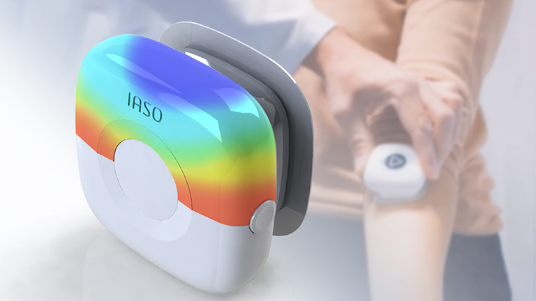 IASO medical device showing simulation modelling - SOLIDWORKS MODSIM