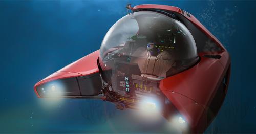 SOLIDWORKS 3D rendering of NEMO submersible