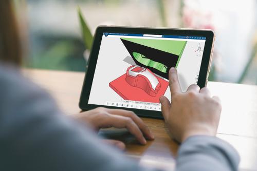 3D Mold Creator sur un écran d'ordinateur portable