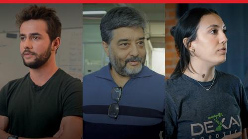 3人のお客様が語っている様子のコラージュ - SOLIDWORKS Cloud Services