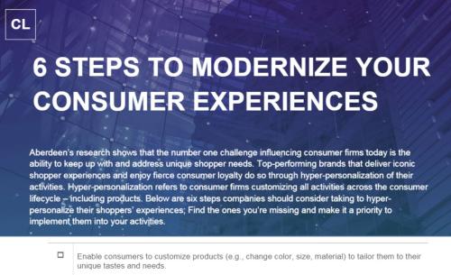 Aberdeen Consumer Checklist