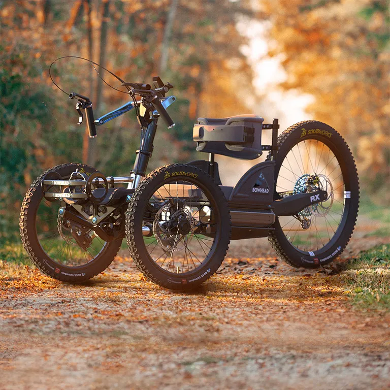 3D rendering of Bowhead e-bike - SOLIDWORKS