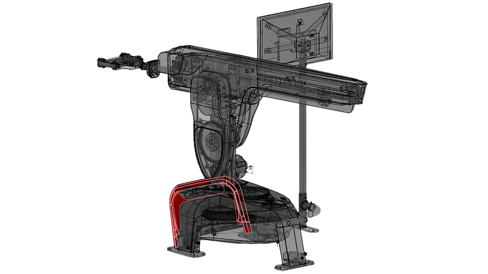 3D model of Proteus exercise machine with interference detection