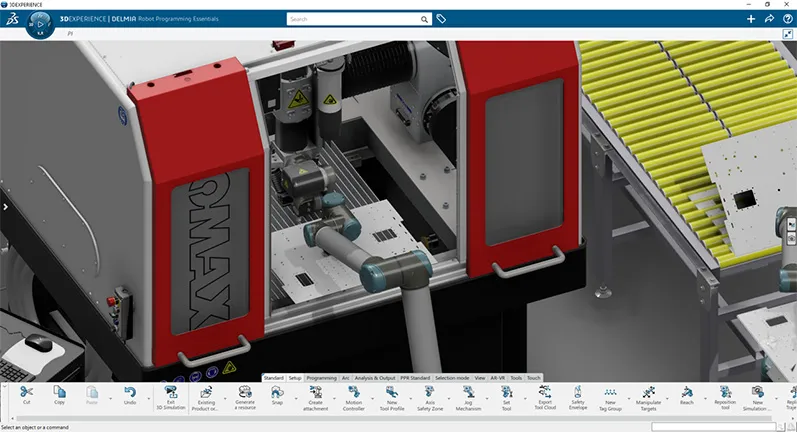 SOLIDWORKS 3D rendering of automated assembly line