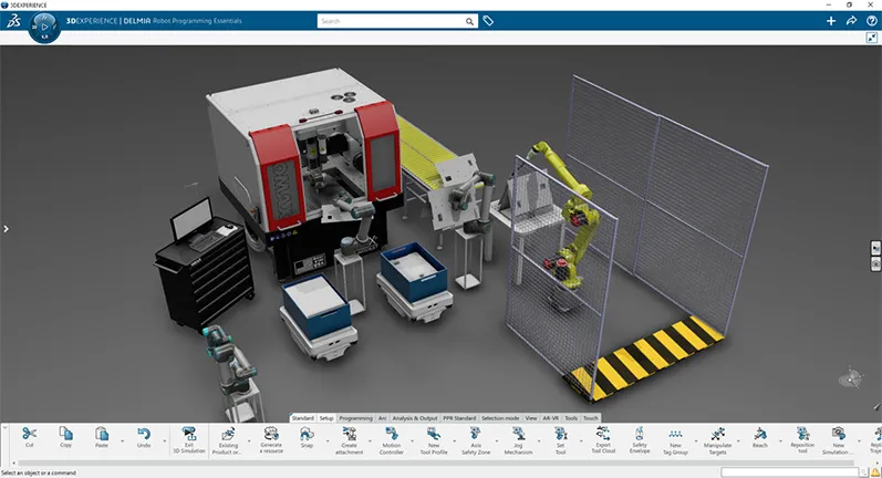 SOLIDWORKS 3D rendering of automated assembly