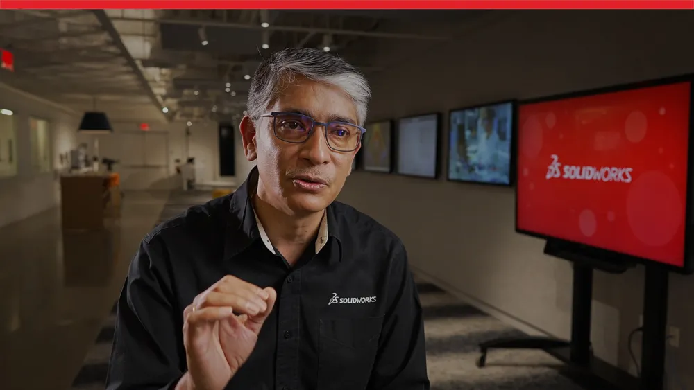 SOLIDWORKS CEO Manish Kumar speaking