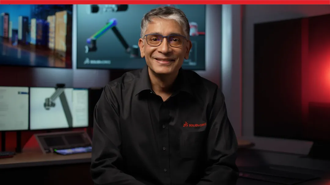 SOLIDWORKS CEO Manish Kumar speaking about SOLIDWORKS 2027