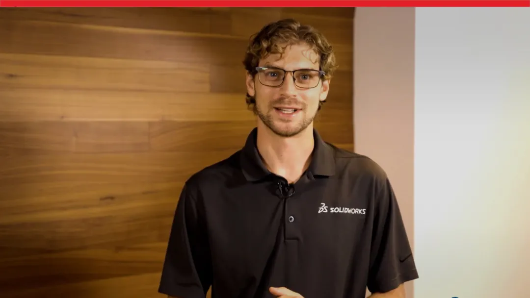 SOLIDWORKS expert facing the camera
